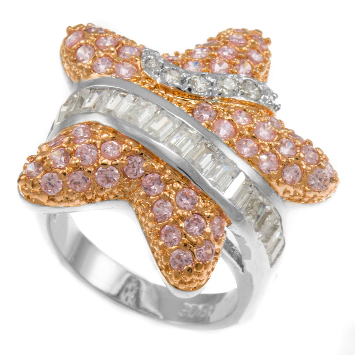 GIFTS INFINITY Inner Star rhinestone Ladies Cocktail Ring RL223 (5)