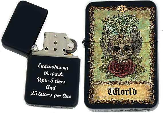 Custom Tarot Card Lighter (World)