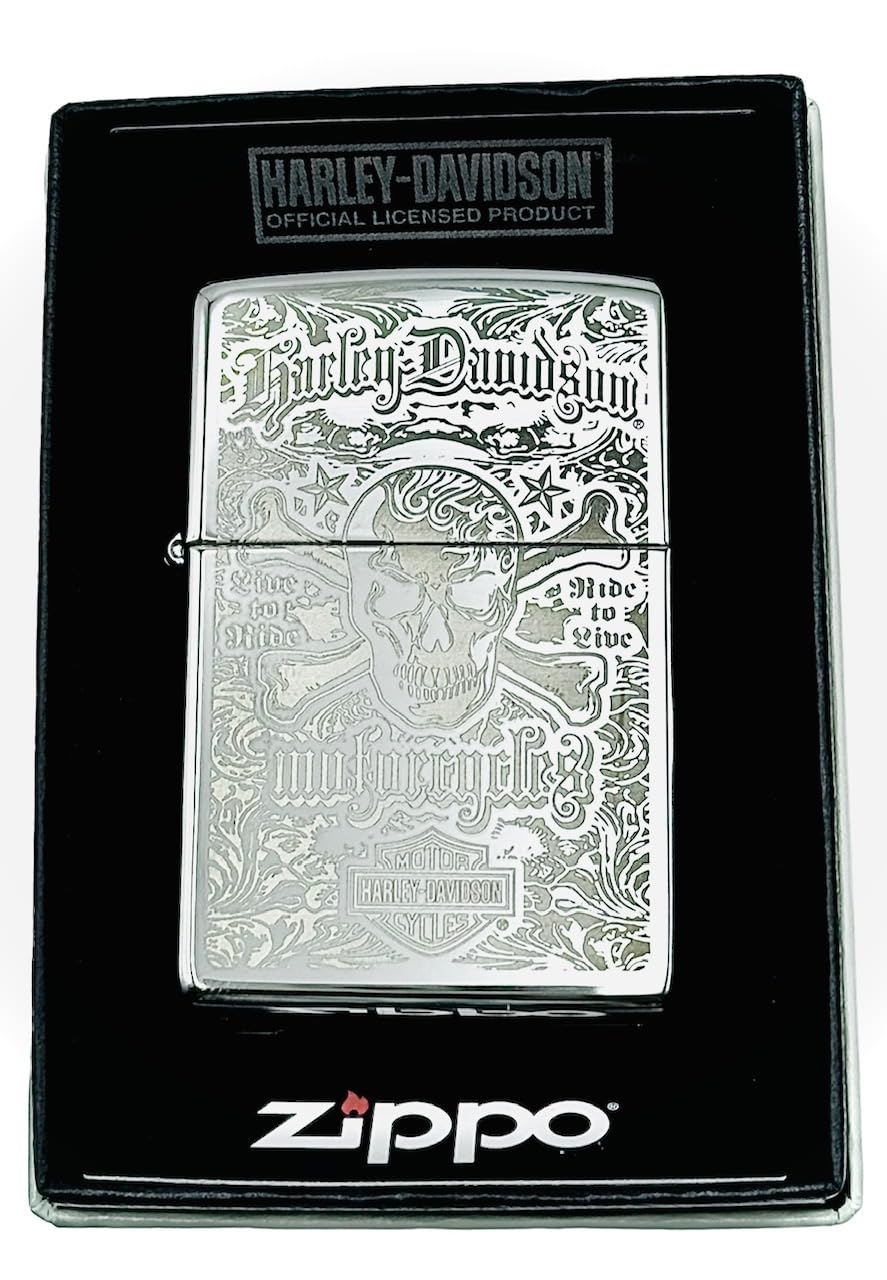 Personalized Zippo High Polish Harley Davidson Lighter Classic - Engraving