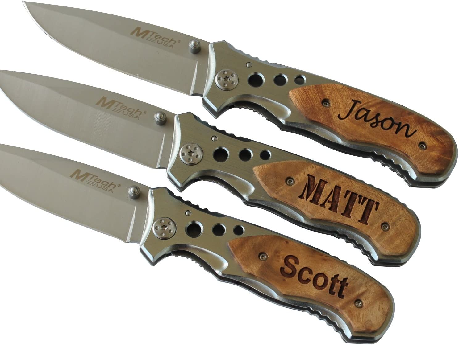 MTECH USA Free Engraving Personalized Laser Engraved Tactical Pocket Knife