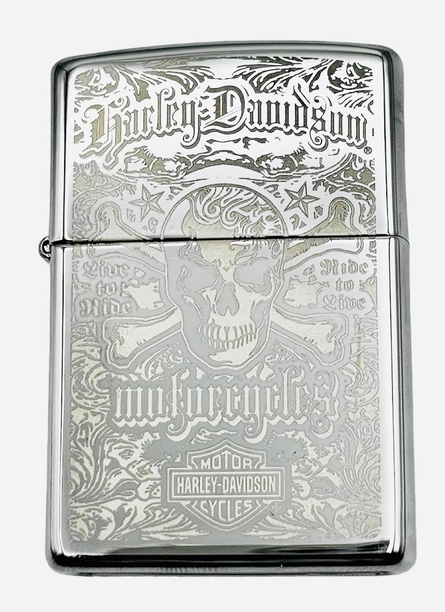 Personalized Zippo High Polish Harley Davidson Lighter Classic - Engraving