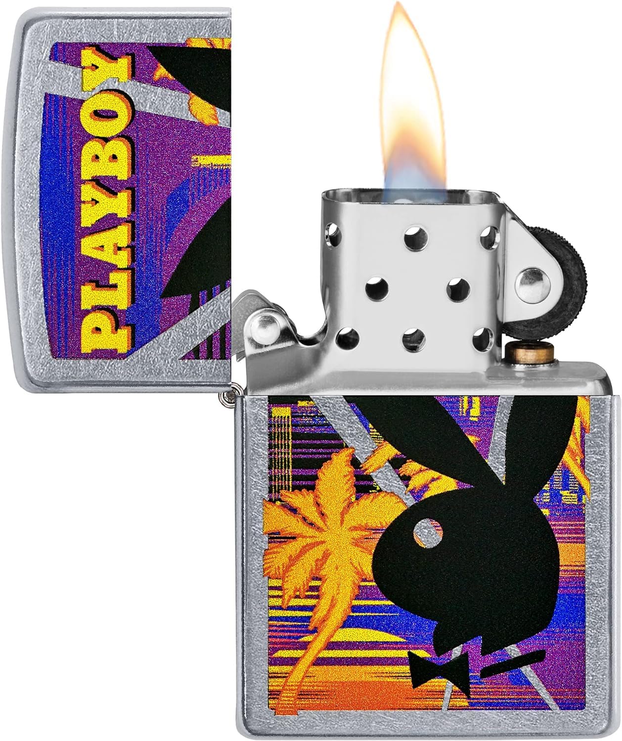 Personalized Zippo Playboy Windproof Lighter Free Engraving - Christmas, Halloween & Valentines Day Gift (Multi Color)