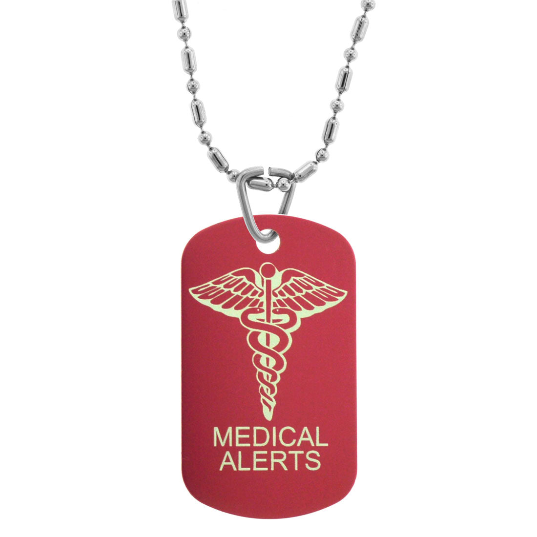 GIFTS INFINITY Custom Engraved Personalized Medical Alert ID Dog Tag, Pendants, Necklace