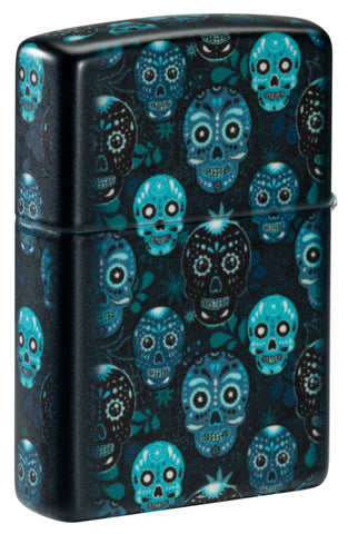 Zippo Sugar Skulls Design - Ignite Your Style with this Iconic Design Lighter, Glow-in-the-Dark finish