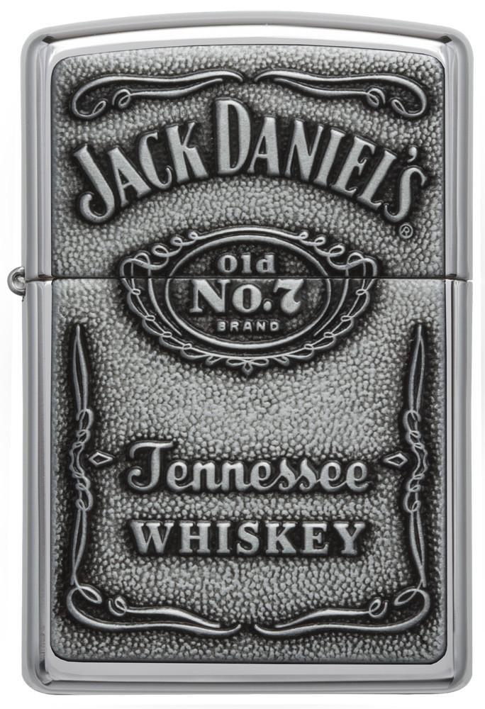 250JD, Jack Daniel's Tennessee Wiskey, Emblem, High Polish Chrome, Classic Case