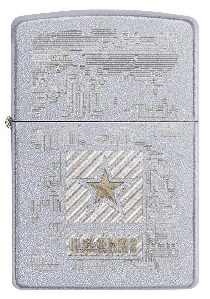 29388, United States Army Digital Design with Logo, Auto Two Tone Engraving on Sating Chrome Finish
