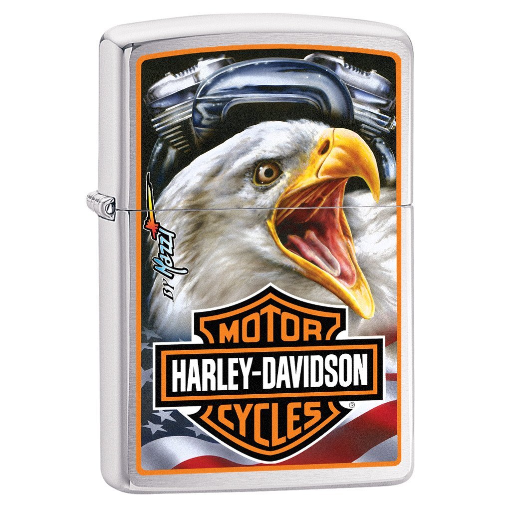 29449, Harley-Davidson/Mazzi Americana Eagle, Color Image, Brushed Chrome, Classic Case