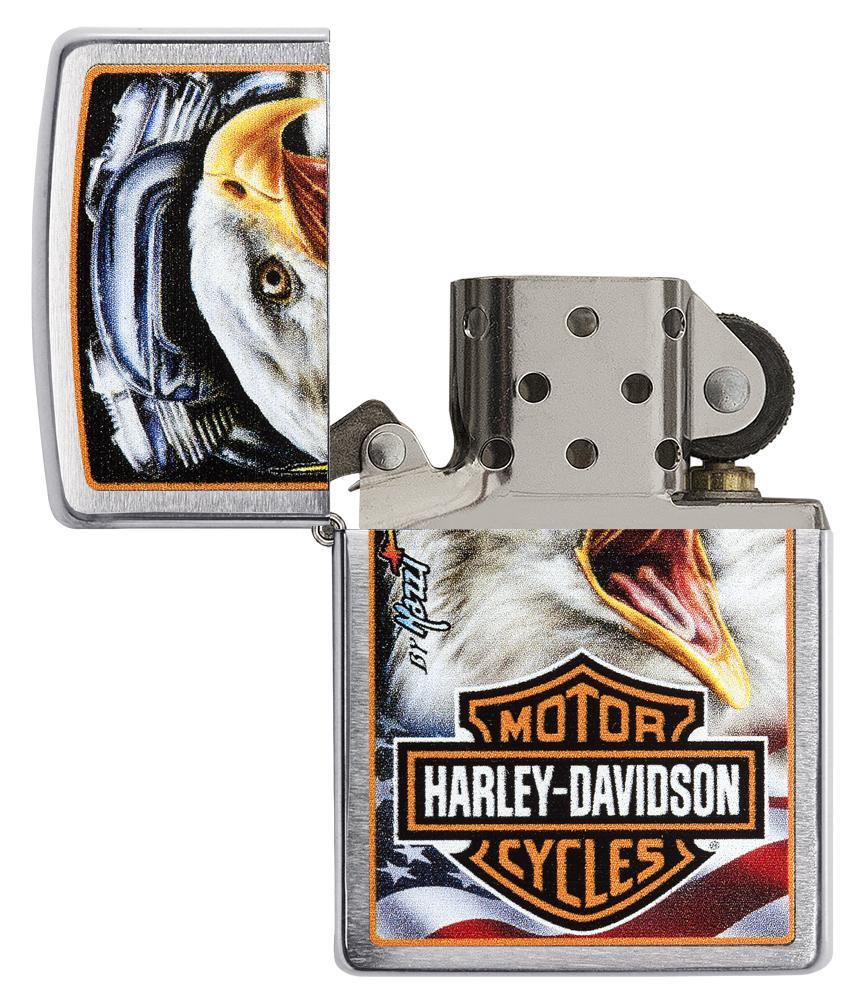 29449, Harley-Davidson/Mazzi Americana Eagle, Color Image, Brushed Chrome, Classic Case