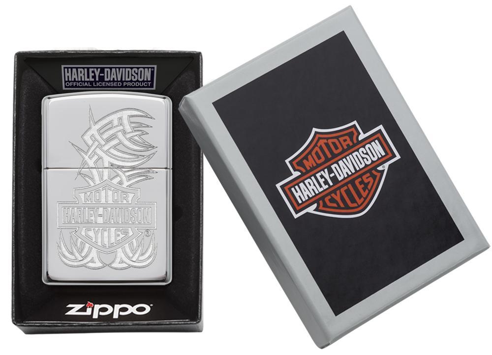 29500, Harley-Davidson Swooping Accents, Lustre, High Polish Chrome, Classic Case
