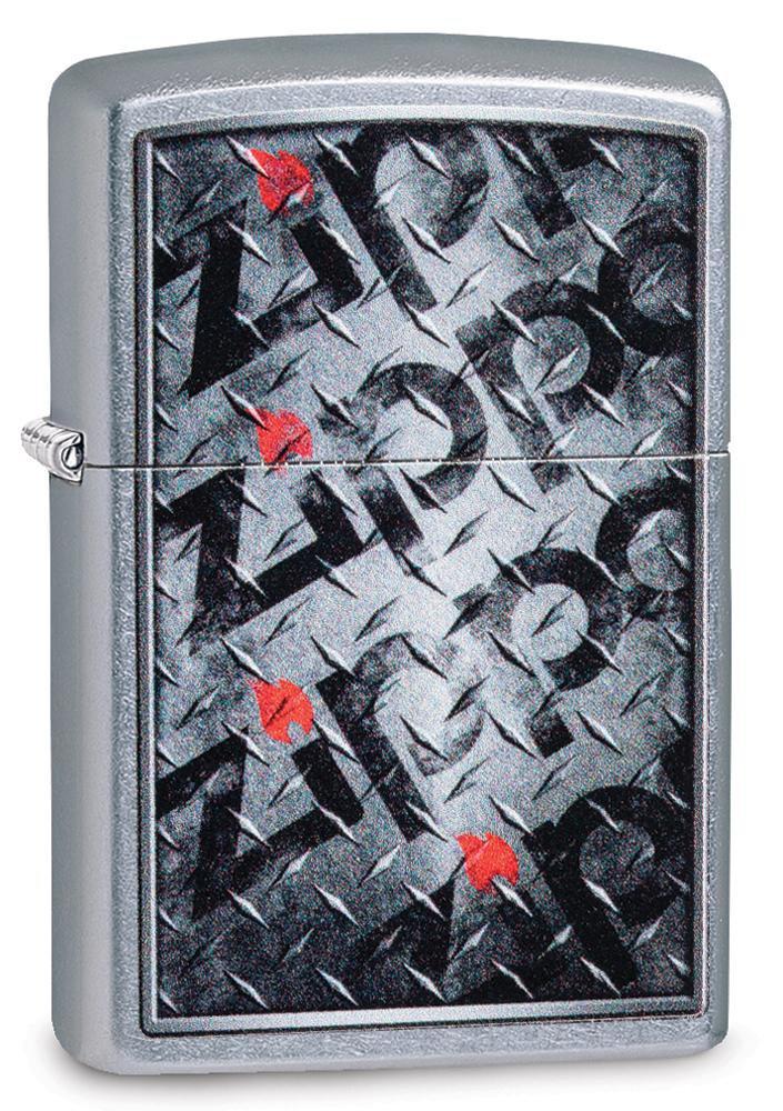 Diamond Plate Zippo Design Lighter