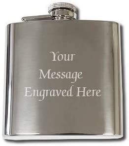 Gifts Infinity Personalized Engraved 8oz Stainless Steel Hip Flask | Gift for Men Groomsmen Wedding