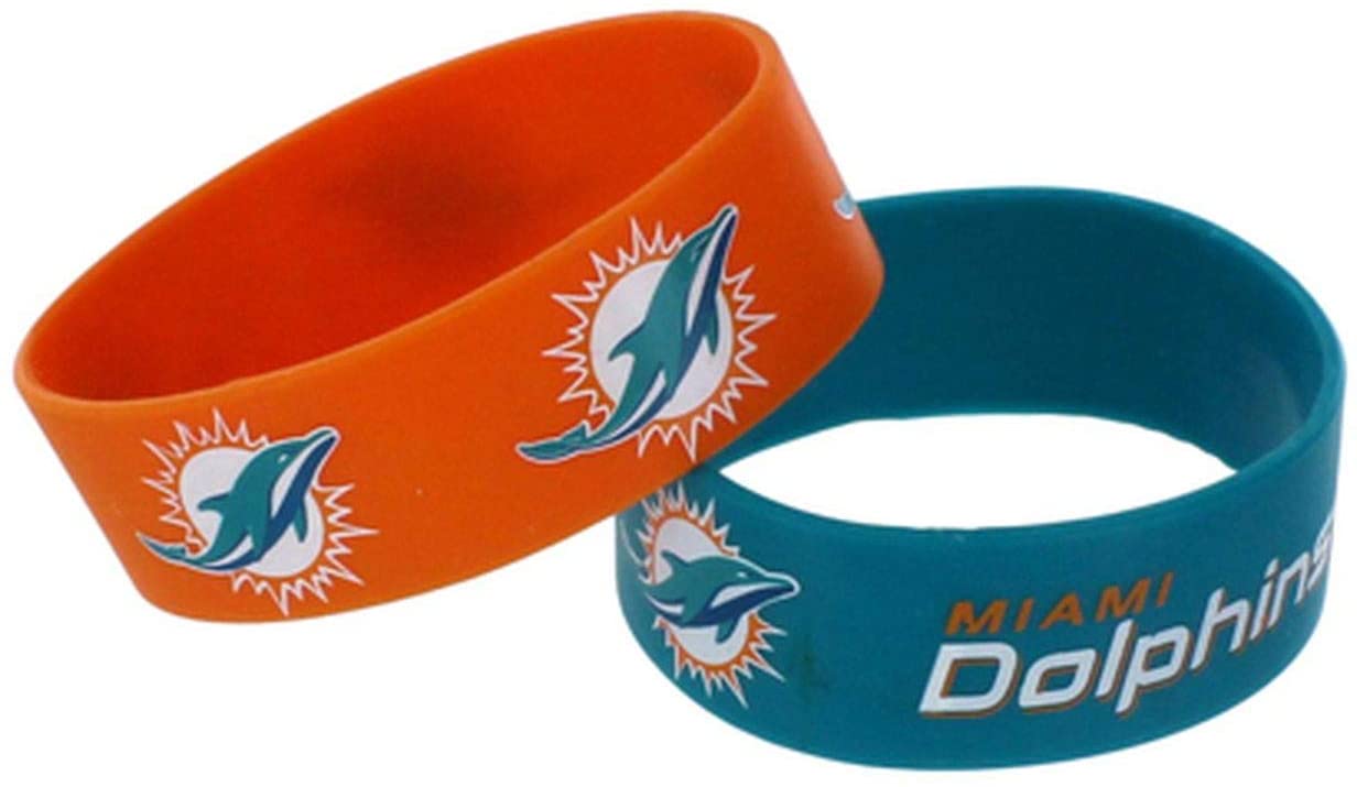 Silicone Rubber Bracelet Miami Dolphins