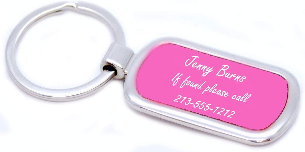 Personalized Oval Key Chain  - Free Laser Engraving