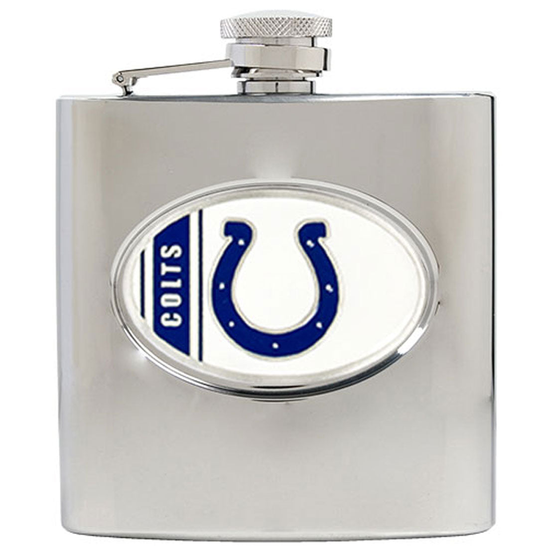 NFL 6oz Indianapolis Colts Team Stainless Steel, Bachelor, Liquor Guy Gift for Whiskey Lovers | Unique Guy and Military Flasks
