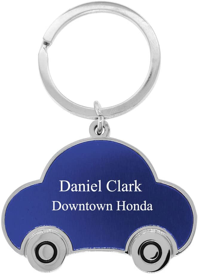 Personalized Car Shapel Key Chain  - Free Laser Engraving