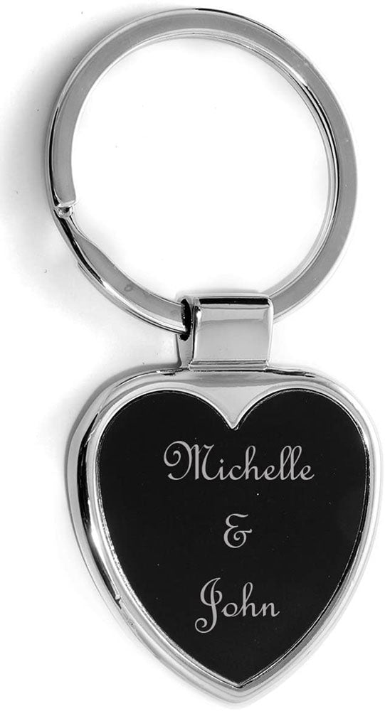 Heart shaped hot sale keychain personalized