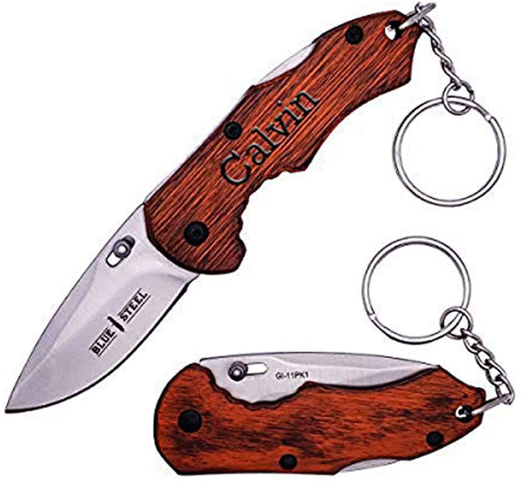 5″ Overall Personalized Pocket Knife for Men Engraved Custom