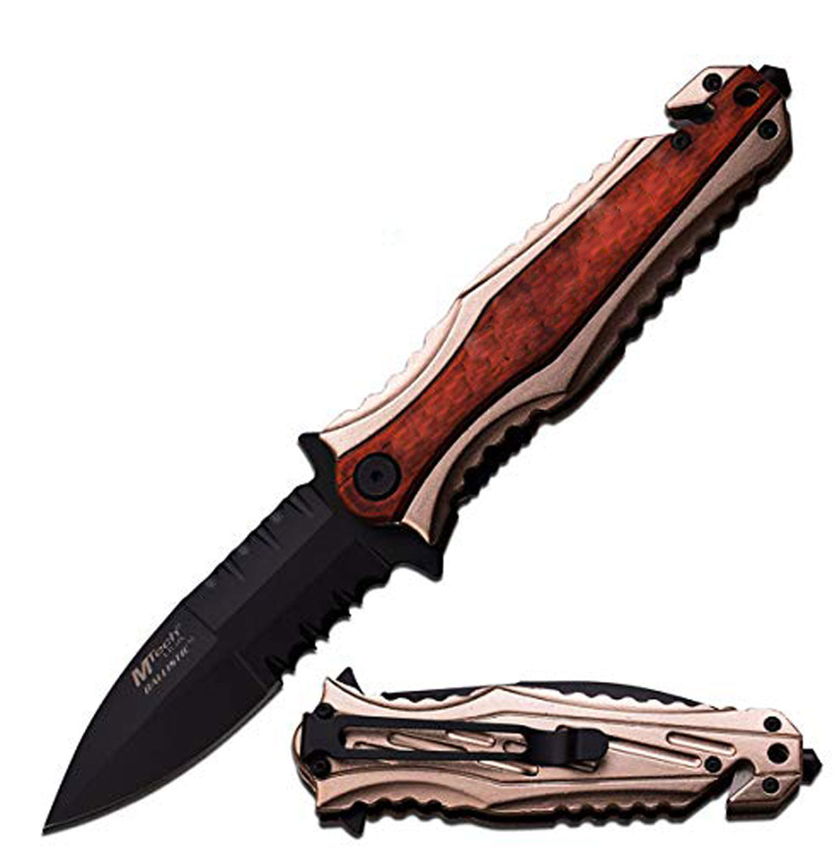 GIFTS INFINITY Personalized Laser Engraved 4.5" Closed Pocket Knife with Stonewashed Blade, Brown wood Handle