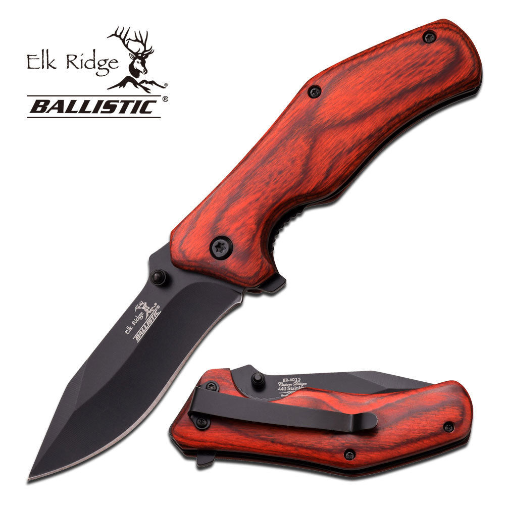 GIFTS INFINITY Customizable Laser Engraved 4.1" Closed Folding Knife, Open Assisted Stainless Steel Blade with Wooden Handle
