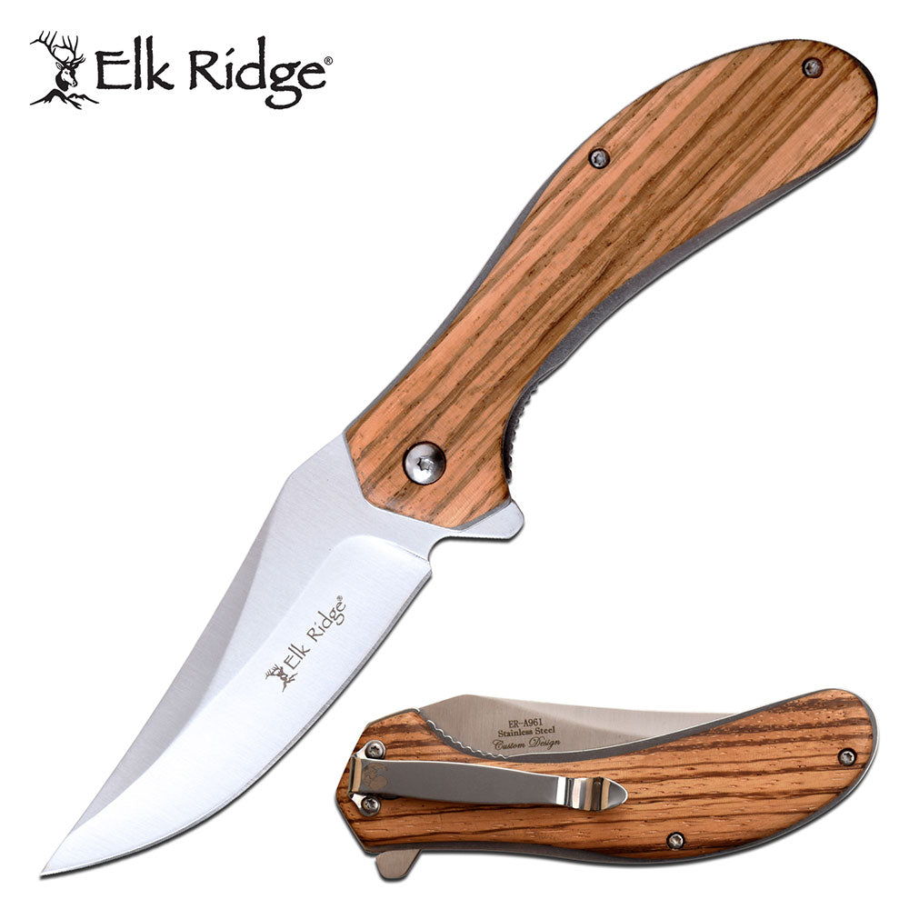 ELK RIDGE ER-A936ZW SPRING ASSISTED KNIFE