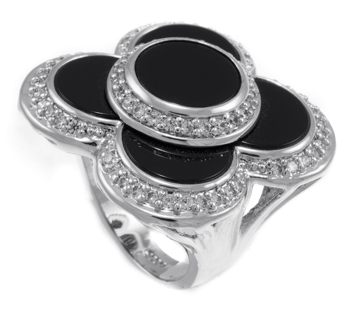 Black Beauty Ladies Cocktail Ring