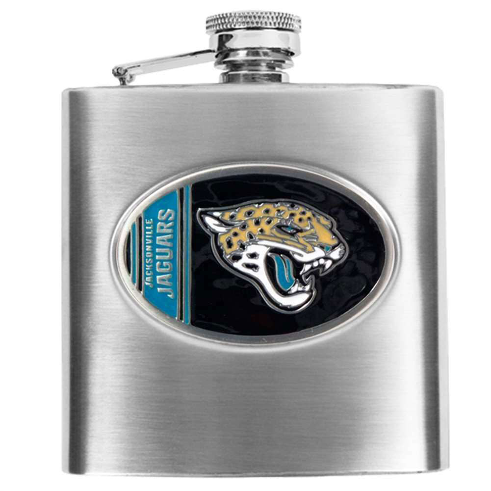 NFL Jacksonville Jaguars NFL Team 6oz Stainless Steel, Bachelor, Liquor Guy Gift for Whiskey Lovers | Unique Guy and Military Flasks